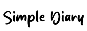 Simple Diary Font Image