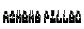 Athens Filled Font Image