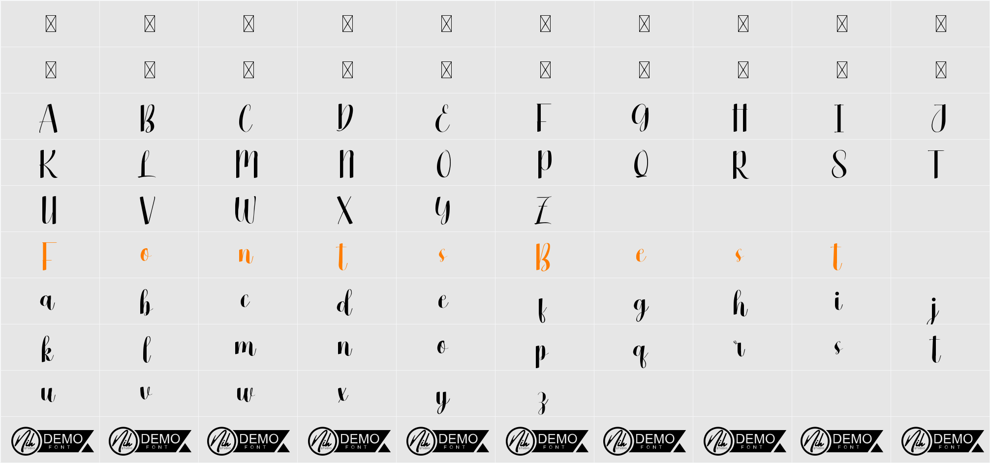 Better Change Demo Character Map
