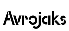 Avrojaks Font Image