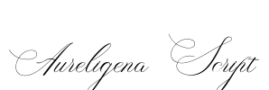 Aureligena Script Font Image