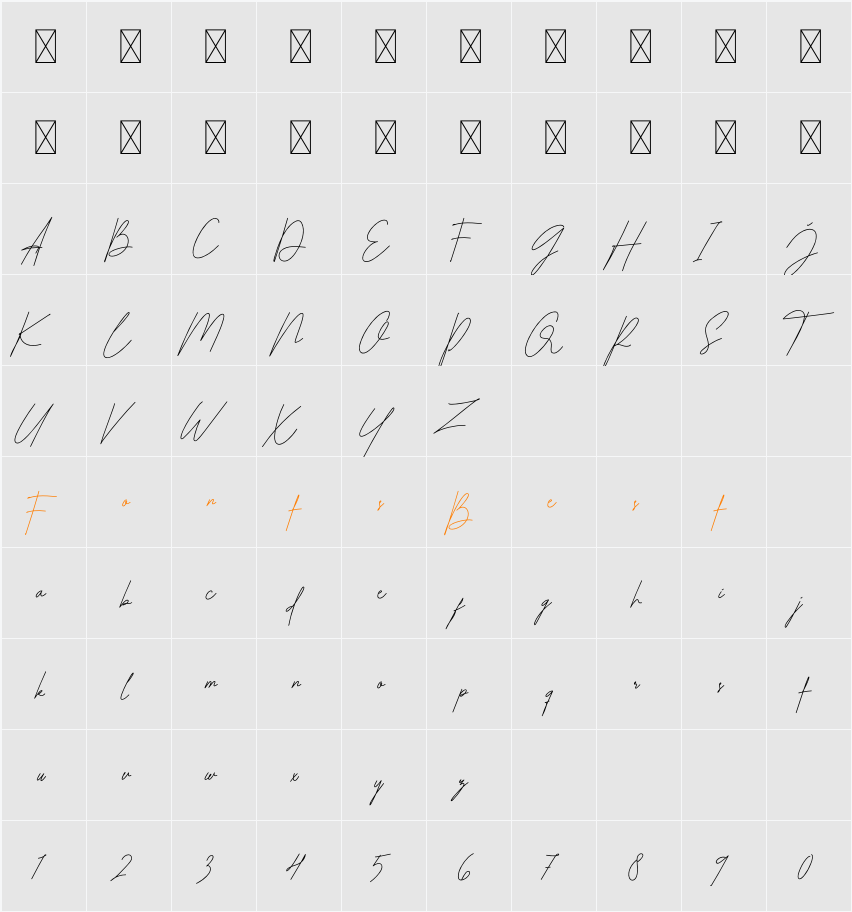 The Hologram Character Map
