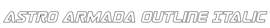 Astro Armada Outline Italic