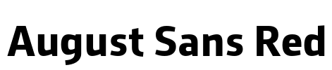 August Sans Red