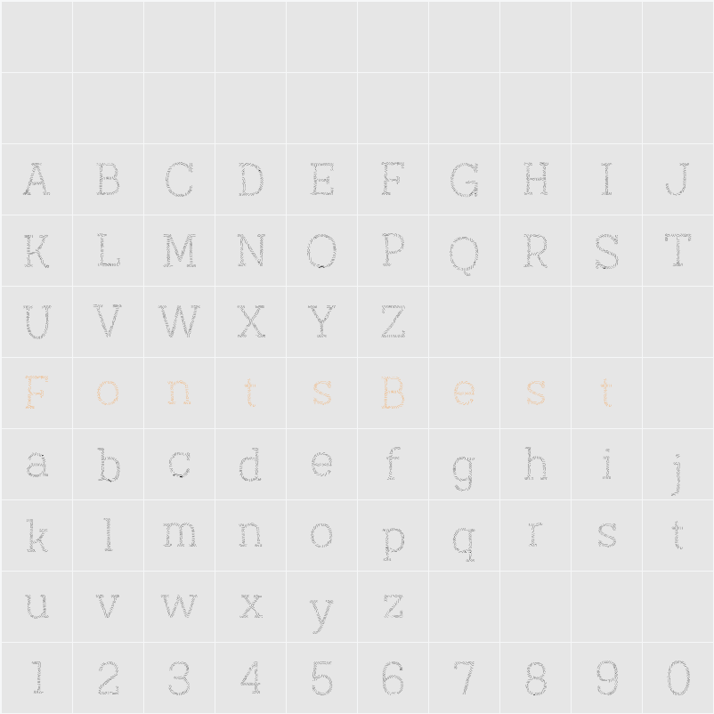 Austral Slab Maplines Lig Character Map