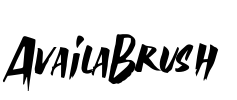 AvailaBrush Font Image