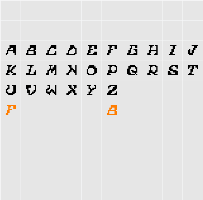 COLLAPSE Character Map