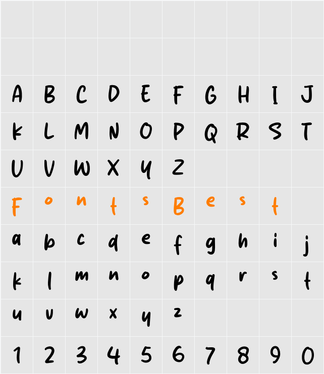Martabak Character Map