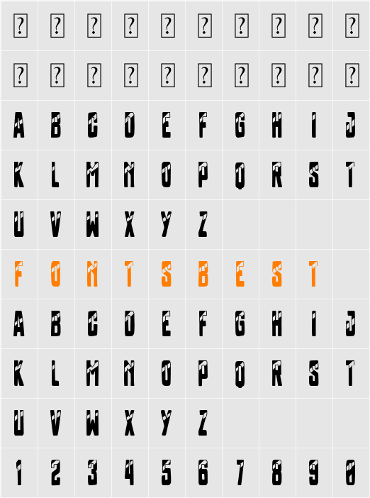Tkachenko Character Map