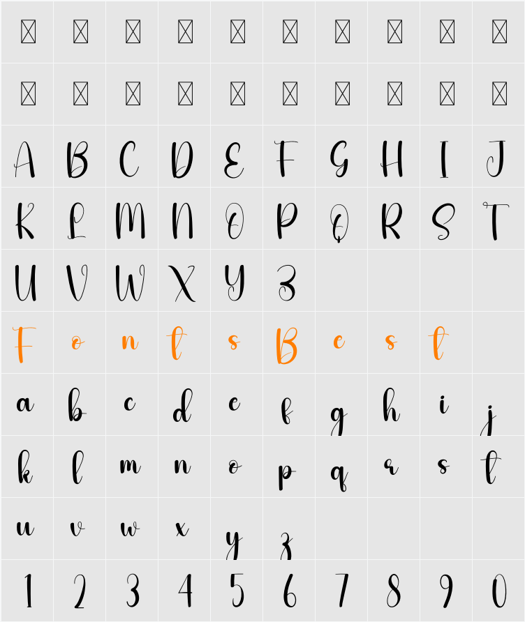 Catty Character Map