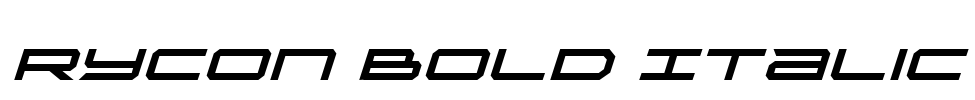 Rycon Bold Italic
