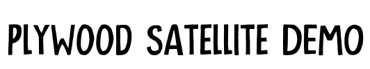 Plywood Satellite DEMO Font Image