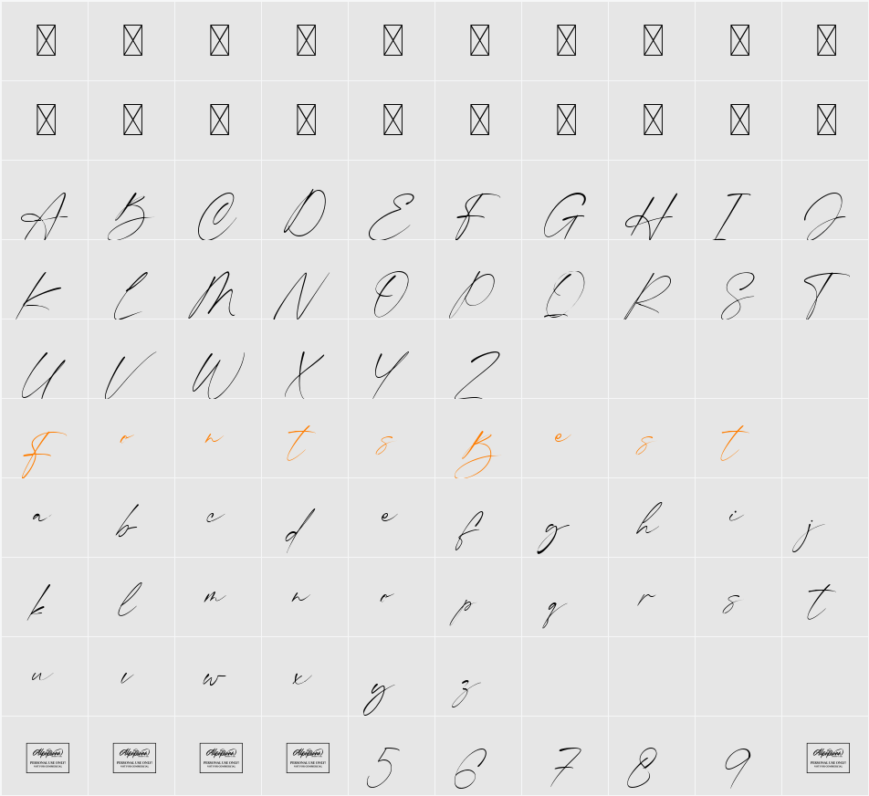 Committing Character Map