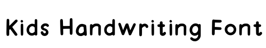 Kids Handwriting Font