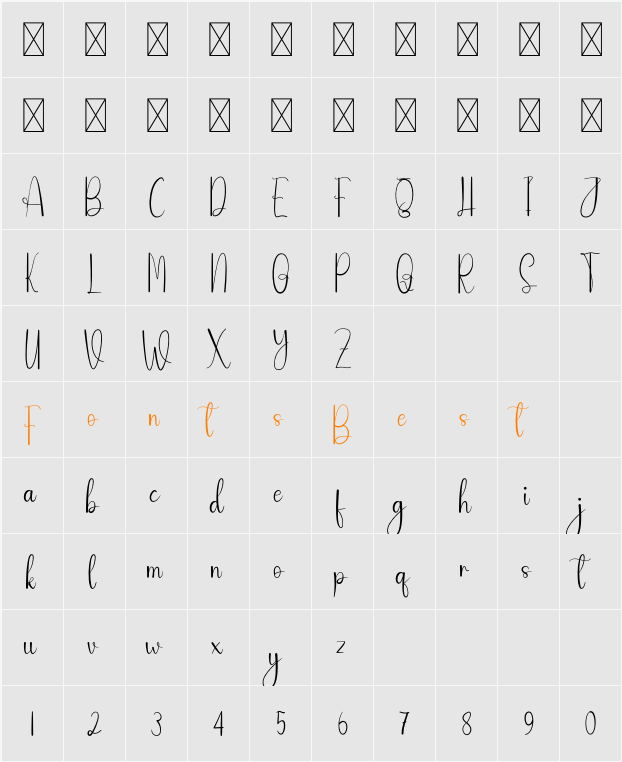 Willing Character Map