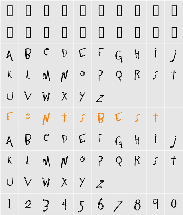 One Constant Character Map
