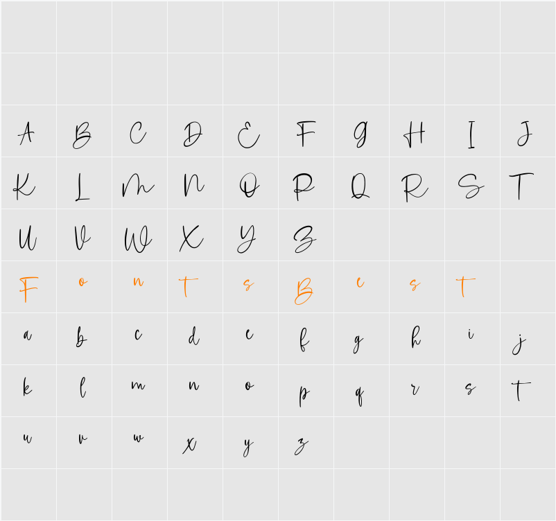 Asterikats Free Character Map