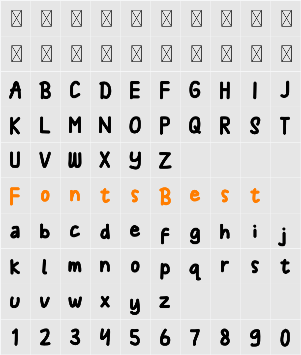 AscottYoung Character Map