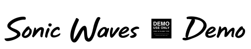 Sonic Waves - Demo Font Image