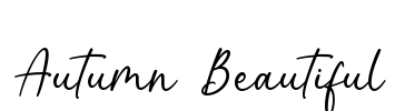 Autumn Beautiful Font Image