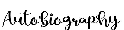 Autobiography Font Image
