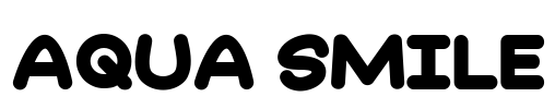 Aqua Smile Font Image