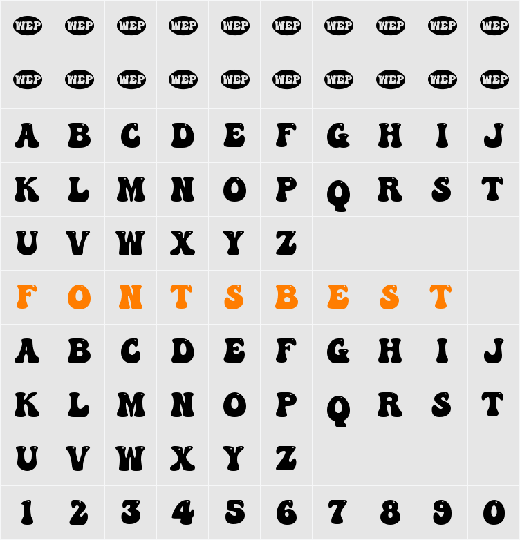 a Abstract Groovy Character Map