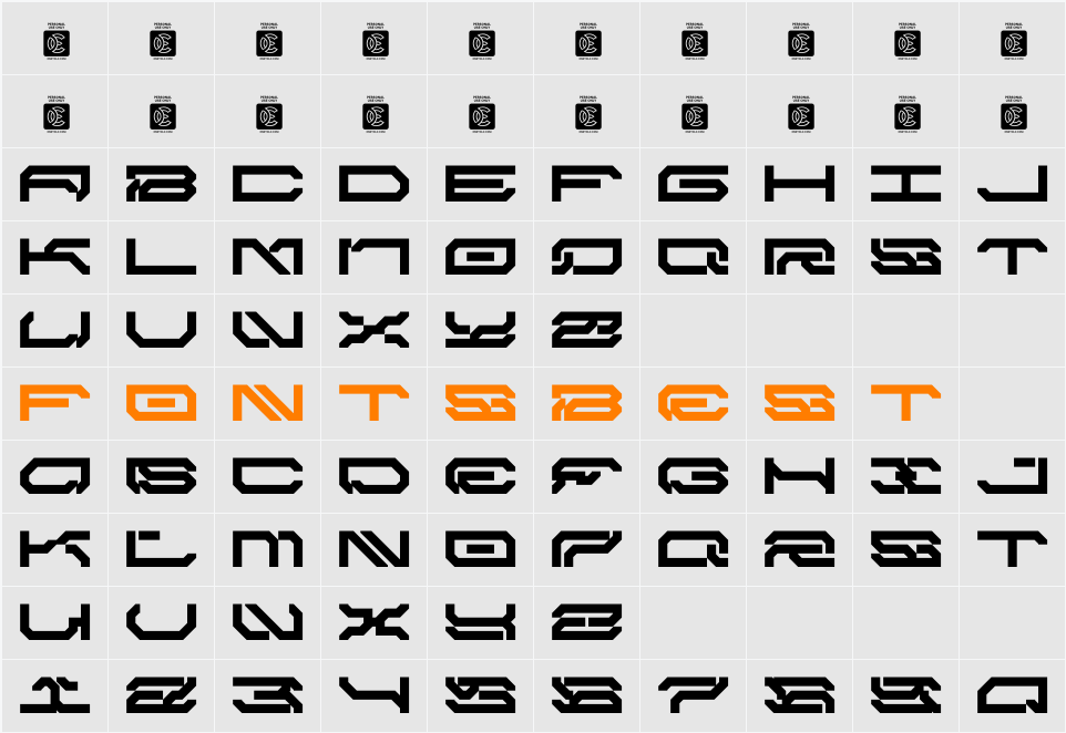 NCL BRAYQOSE Demo Character Map
