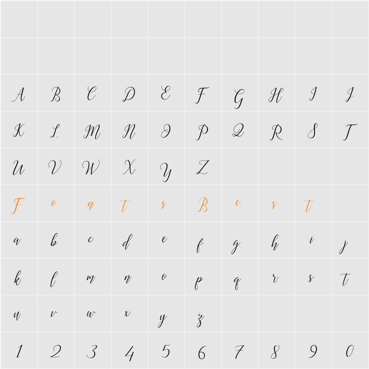 Astereiska Character Map