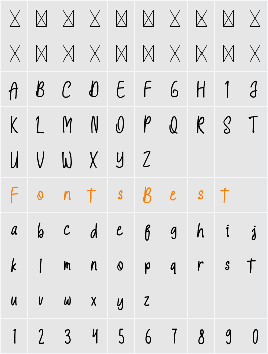 AshfordKeystone Character Map