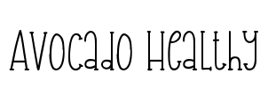 Avocado Healthy Font Image