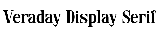 Veraday Display Serif
