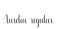 Aurelia regular Font Image