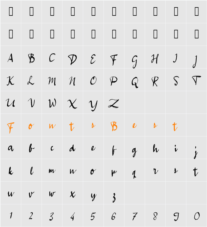 a Aneka Satwa Character Map