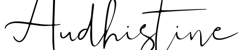 Audhistine Font Image