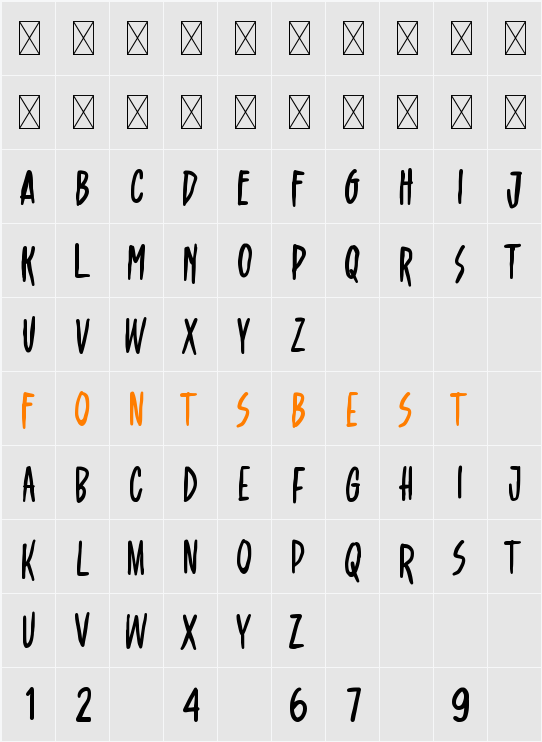 alltoz Character Map