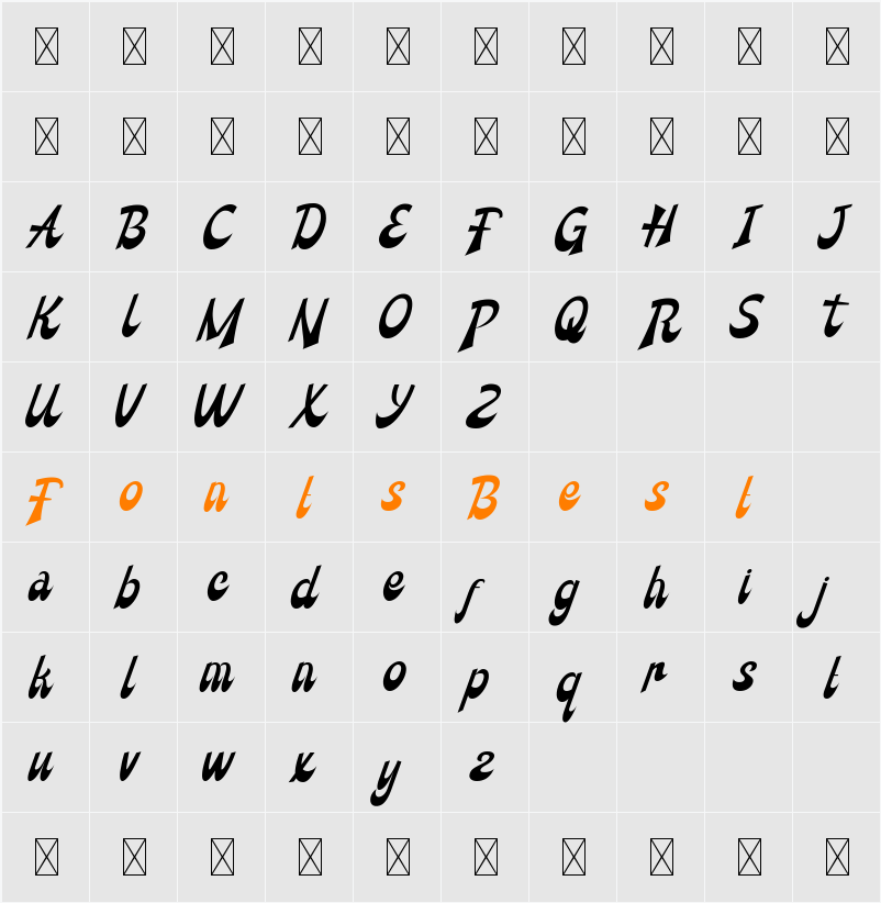 Tahu Tempe Demo Character Map