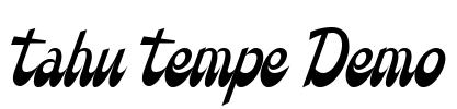 Tahu Tempe Demo