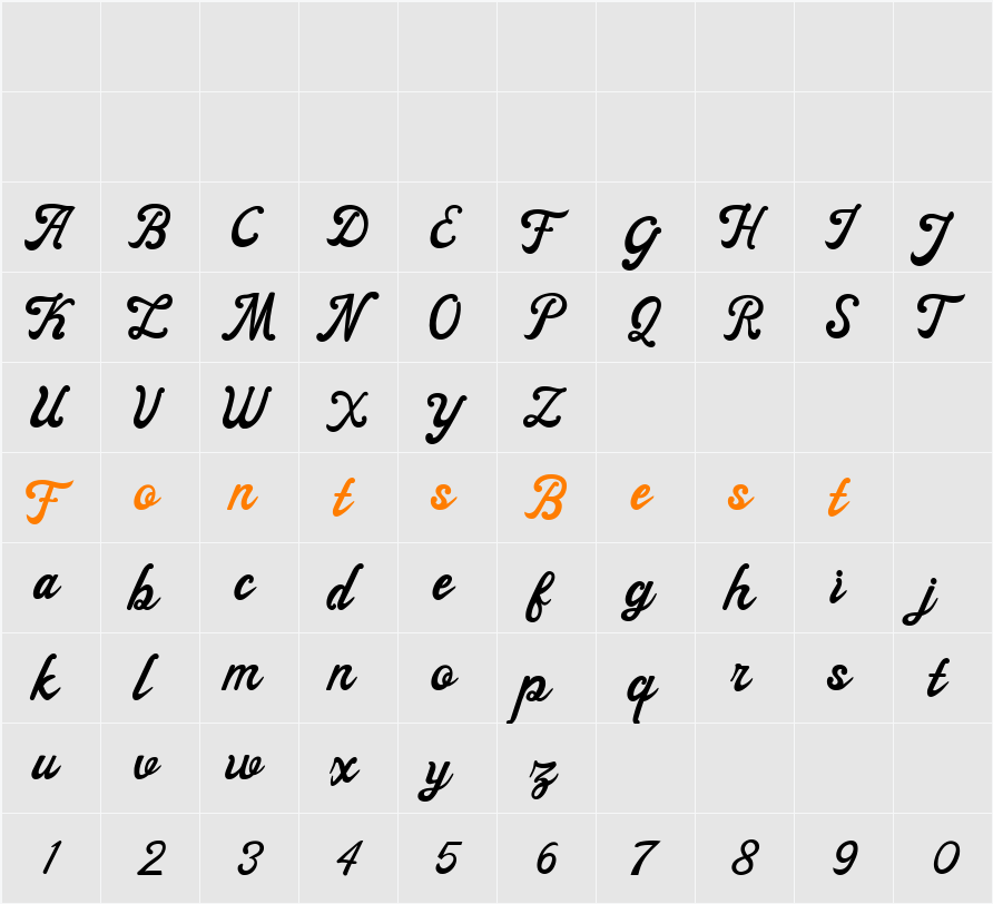 ayangduit Character Map