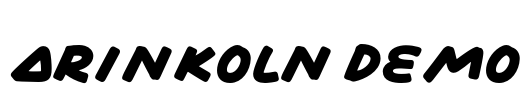 Arinkoln Demo Font Image