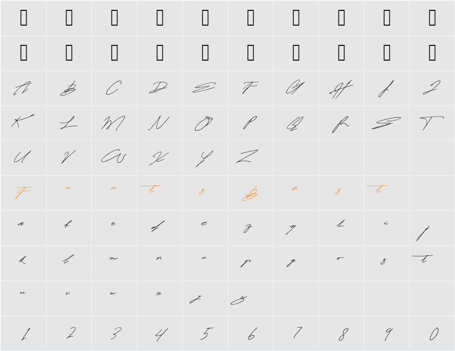 Roumites Character Map
