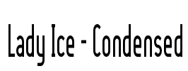 Lady Ice - Condensed Font Image