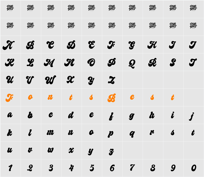 Bali Bliss Character Map