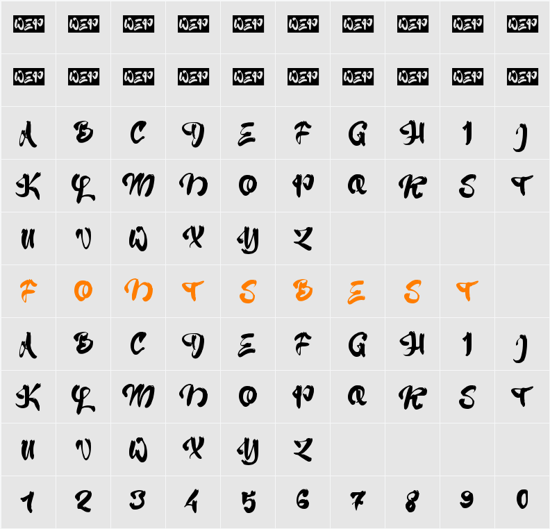 a Aihao Character Map