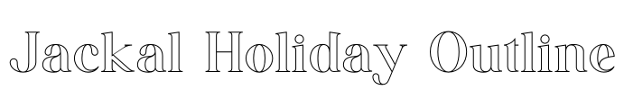 Jackal Holiday Outline