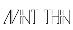 Avint Thin Font Image
