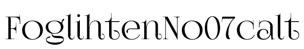 FoglihtenNo07calt Font Image