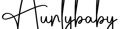 Auntybaby Font Image