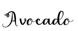 Avocado Font Image