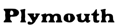 Plymouth Font Image